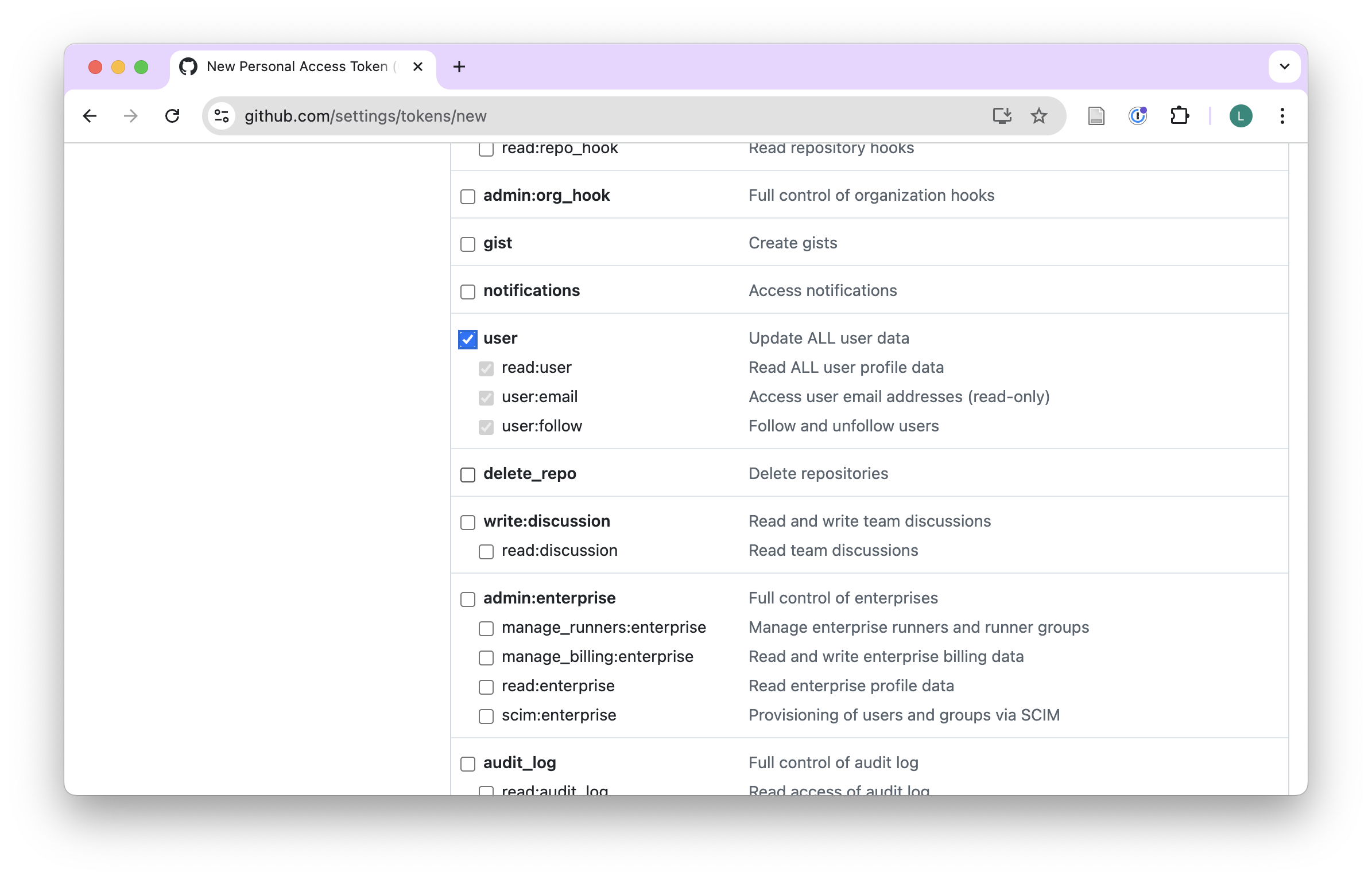 GitHub Personal Access Token – CVEN 5999 - Summer 2026